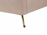 Bed Velvet MIRIBEL 140 x 200 cm (EU Double) Taupe_870572