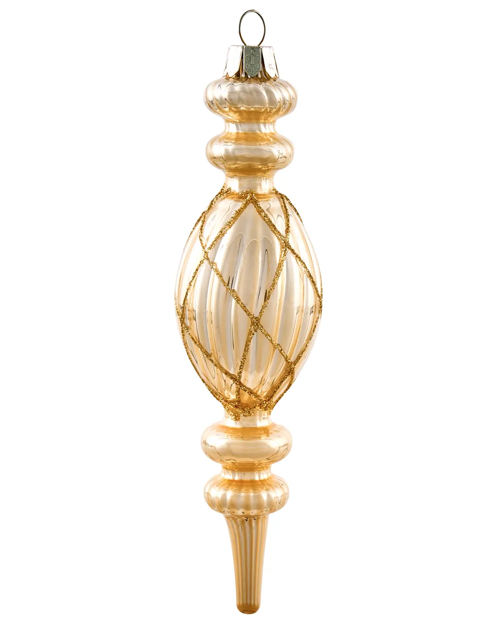 Set of 35 Baubles BLING Glass Gold_1028326