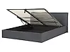 Ottoman Bed ORBEY Fabric Grey 160 x 200 cm (EU King Size)