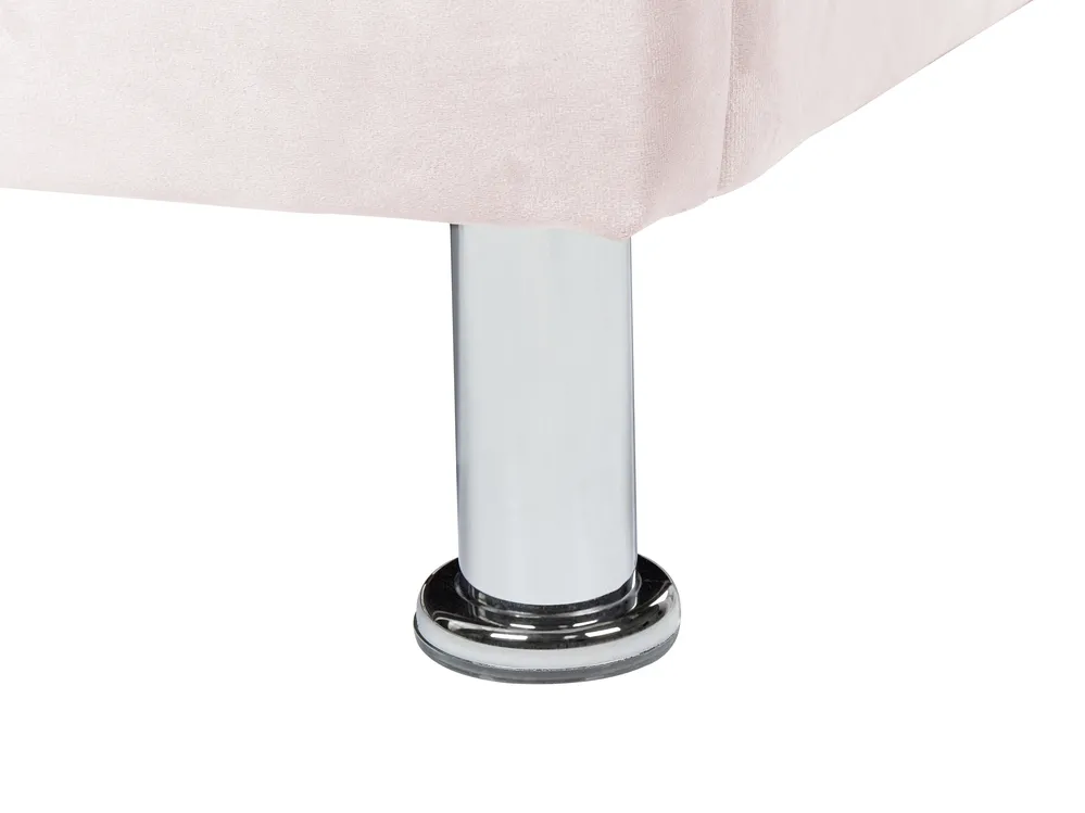Bed Velvet METZ 90 x 200 cm (EU Single) Pastel Pink_861375