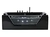 Corner Hot Tub with LED SAMANA 1530 x 710 mm Black