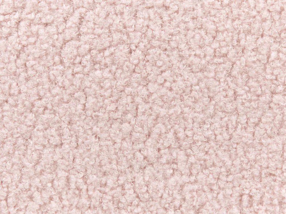 Bed without Headboard Boucle ROANNE 90 x 200 cm (EU Single) Pastel Pink_903075