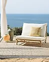 Silla de jardín TODI Bambú Blanco crema