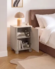 Szafka nocna TOMINGLEY Beżowy_1134978