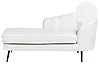 Chaise longue derecha ALLIER Bouclé Blanco crema