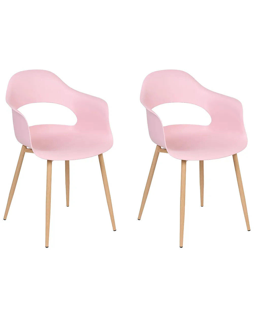 Chaise de salle à manger moderne du milieu du siècle rose pour salle de maquillage avec dossier festonné et pieds dorés Chaise de salle à manger moderne du milieu du siècle rose pour salle de maquillage avec dossier festonné et pieds dorés
