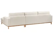 Corner Sofa 4 Seater SIGGARD Boucle White Left Hand_944473