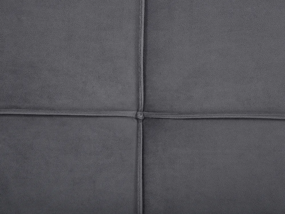 Bed Velvet LANNION 180 x 200 cm (EU Super King) Dark Grey_759699