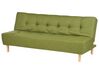 Canapé-lit 3 places en tissu vert ALSTEN_921927