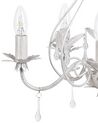 5 Light Crystal Chandelier Silver TALTSON_739456