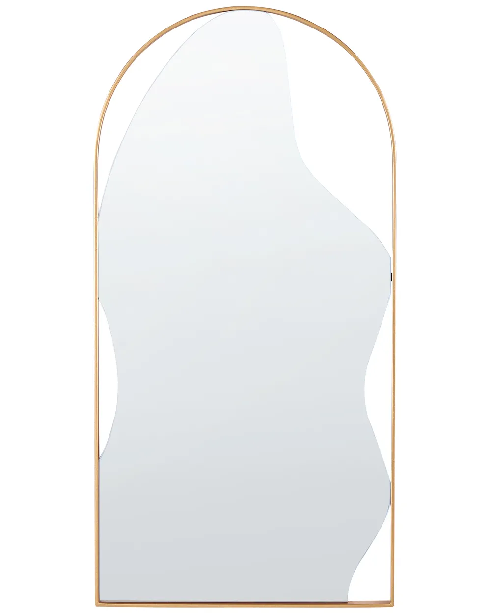 Lustro ścienne COLOMBIER 41 cm 81 cm Metal Złoty