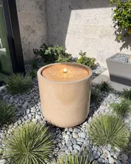 Garden Water Feature LED DELPHI Light Beige_1086357