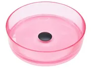 Umywalka nablatowa TOLOSA ⌀ 36 cm Konglomerat Różowy_1009473