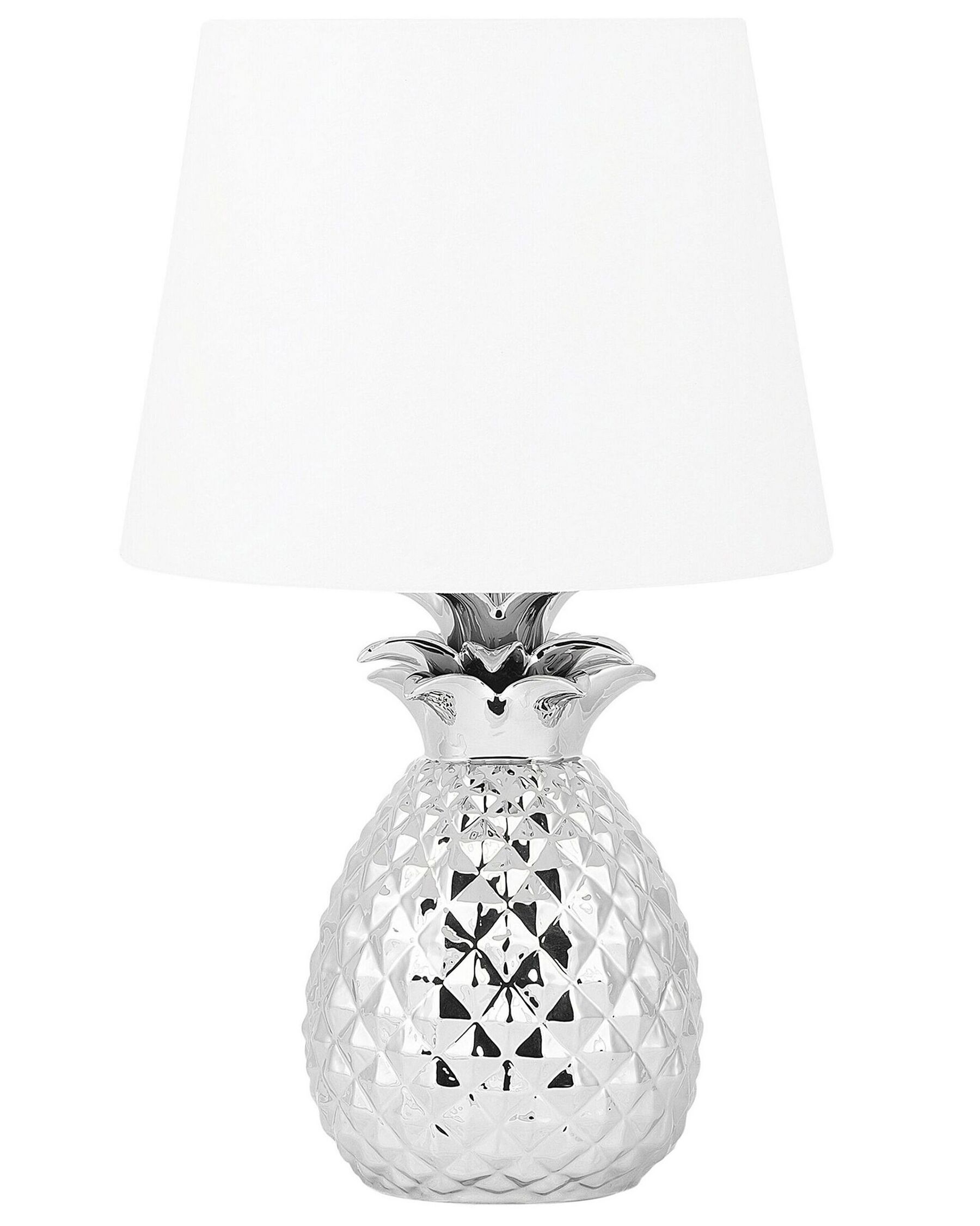 Lampa stołowa ceramiczna srebrna PINEAPPLE_731632