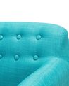 Fauteuil de salon fauteuil en tissu bleu turquoise MELBY_540827
