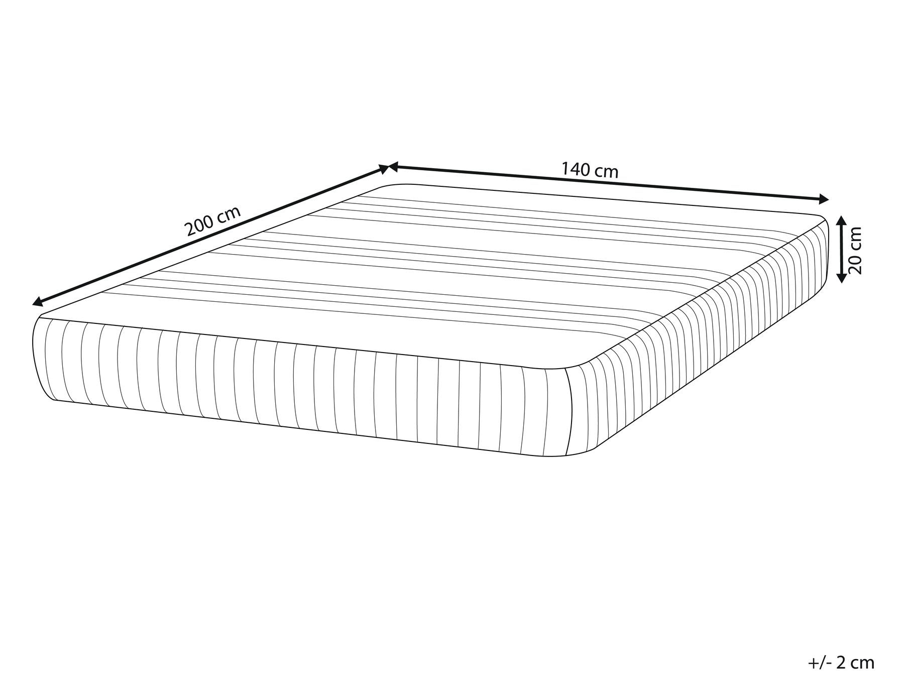 EU Double Size Gel Foam Mattress with Removable Cover Firm HAPPINESS_910396 EU Double Size Gel Foam Mattress with Removable Cover Firm HAPPINESS_910396
