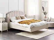 Bed Fabric AMBILLOU 160 x 200 cm (EU King Size) Light Beige_1172033