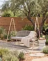 Patio Swing NORCIA Metal Beige