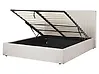 Ottoman Bed VION Fabric Light Beige 160 x 200 cm (EU King Size)