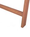 Krzesło ogrodowe drewno akacjowe z poduszką jasnoczerwoną TOSCANA_696083