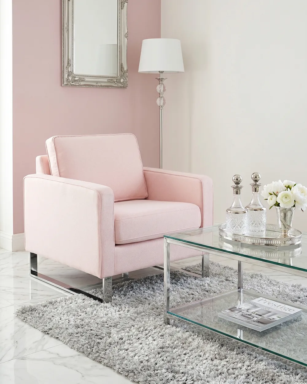 Armchair VIND Fabric Pink