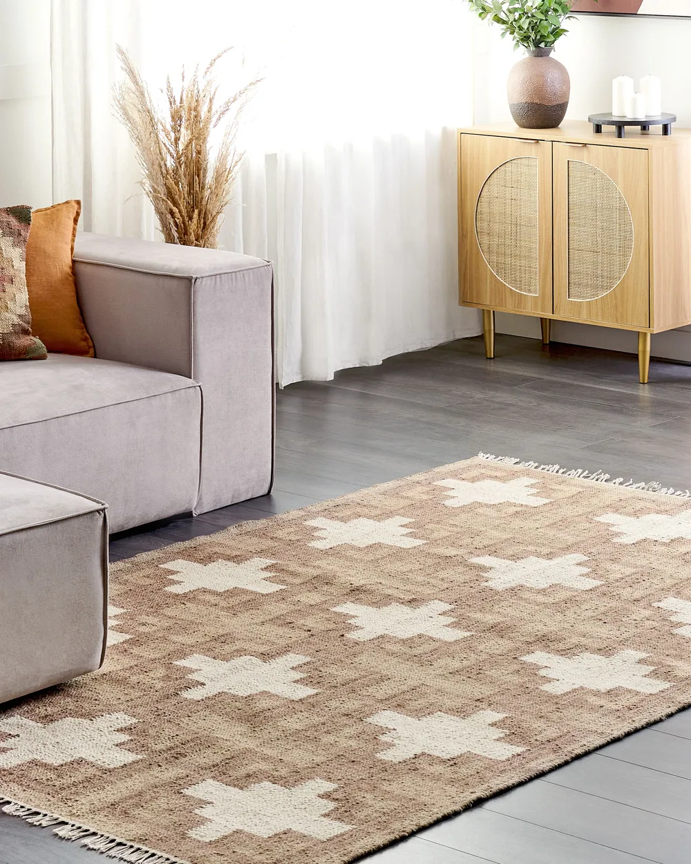 Rug KONURTAY Beige 160 x 230 cm Jute