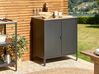 Steel Outdoor Kitchen Cabinet Black VILAMA_872177