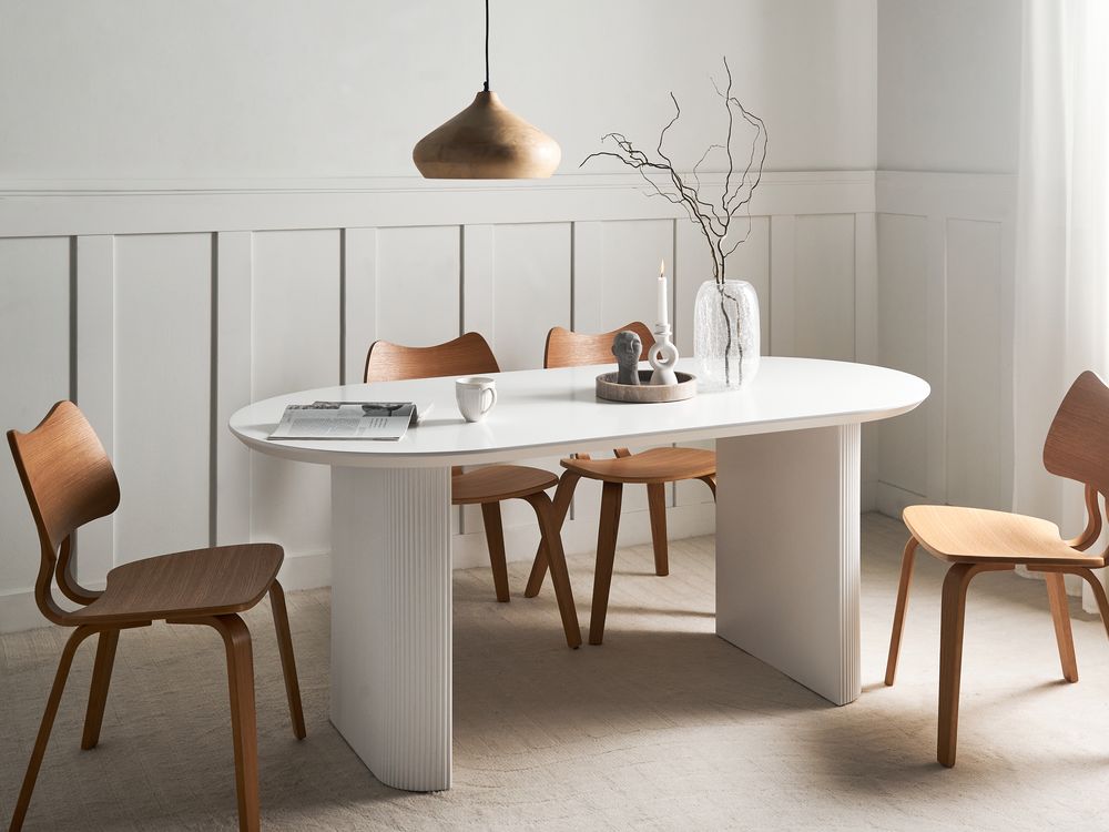 Dining Table MOBERLY White 180 cm 90 cm