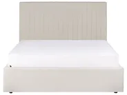 Letto contenitore VION Tessuto Beige chiaro 140 x 200 cm_901827