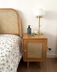 Bedside Table LEFROY Light Brown_1001394
