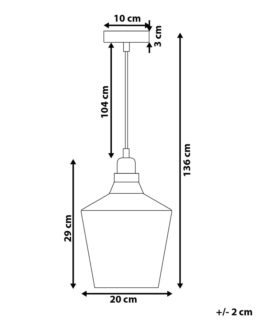 Pendant Lamp SANTON Glass Gold_799688