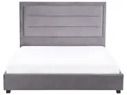 Waterbed Velvet ROUEN 140 x 200 cm (EU Double) Dark Grey_1004694