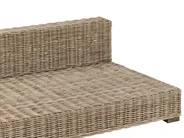 Garden Lounge Set with Table 4 Seater VARALLO Modular Rattan Grey Right Hand_954988