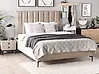Bedroom Set SEZANNE Velvet Taupe 160 x 200 cm (EU King Size)