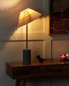 Lněná stolní lampa béžová BALUARTE_906162