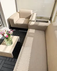 Sofa ogrodowa dla 2 osób ROVIGO Beżowy_1068689