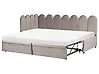 Cama nido Terciopelo TERROU 90 x 200 cm Gris pardo
