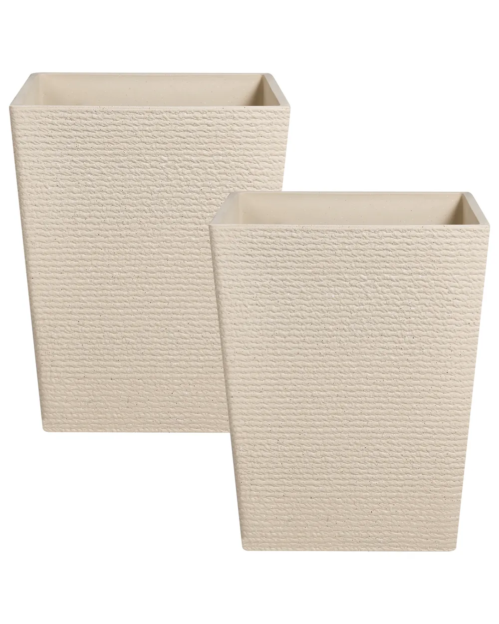 Conjunto de 2 vasos para plantas CYRODALIS 42 cm Creme_1133035