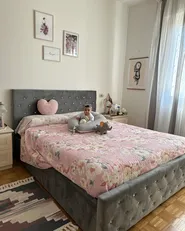 Ottoman Bed AMIENS Velvet Grey 160 x 200 cm (EU King Size)_929930
