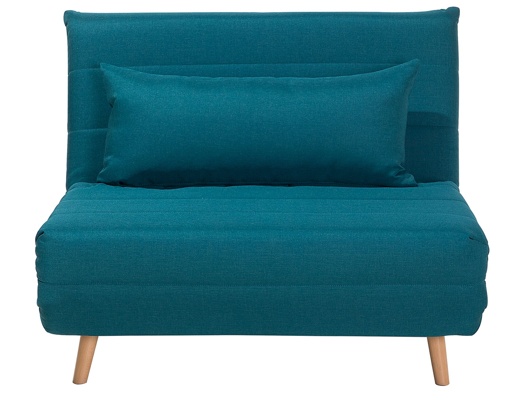 Sofá-cama em tecido azul turquesa SETTEN_708059
