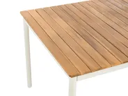 Garden Dining Set with Benches 6 Seater CORRICELLA Acacia Wood Brown_1125061