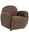 Armchair JULE Fabric Brown
