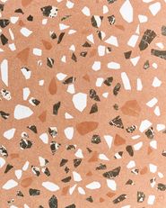 Set de 2 scaune de grădină ADRANO Pliabil Metal efect terrazzo Portocaliu_1021735