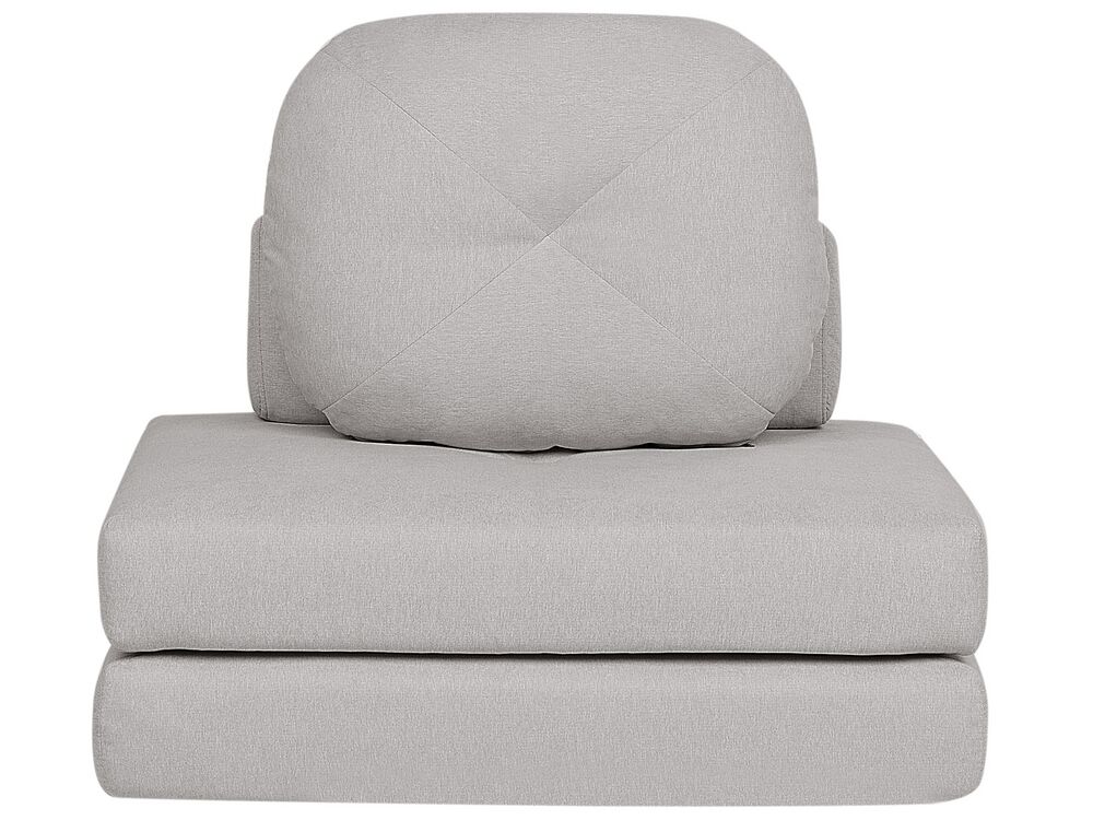 Fauteuil convertible OLDEN Tissu Gris clair
