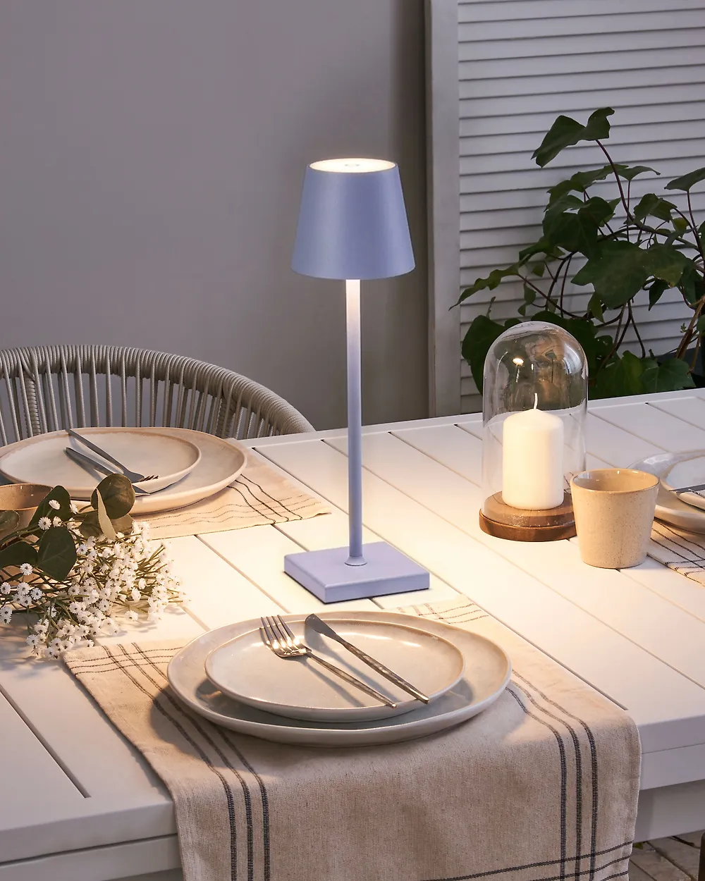 Wireless LED Table Lamp BACEIRO Metal Light Violet_1177481
