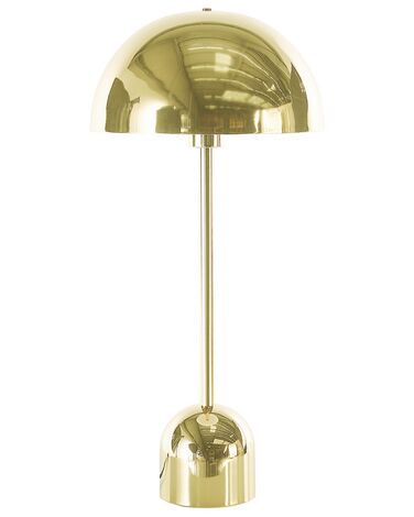 Lampada da tavolo metallo oro e nero 64 cm MACASIA