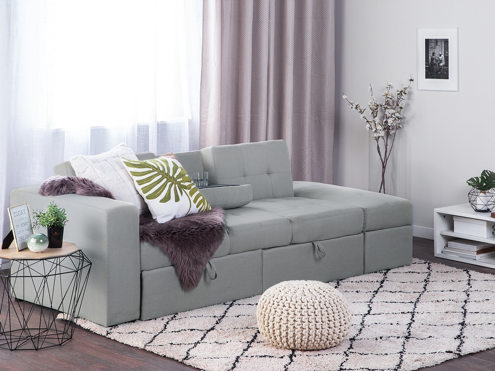 Sofa Bed FALSTER Light Grey Beliani