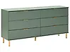 6 Drawer Chest WALPOLE Green