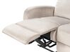 Conjunto de sofás 6 lugares manualmente reclináveis em veludo creme VERDAL_921791