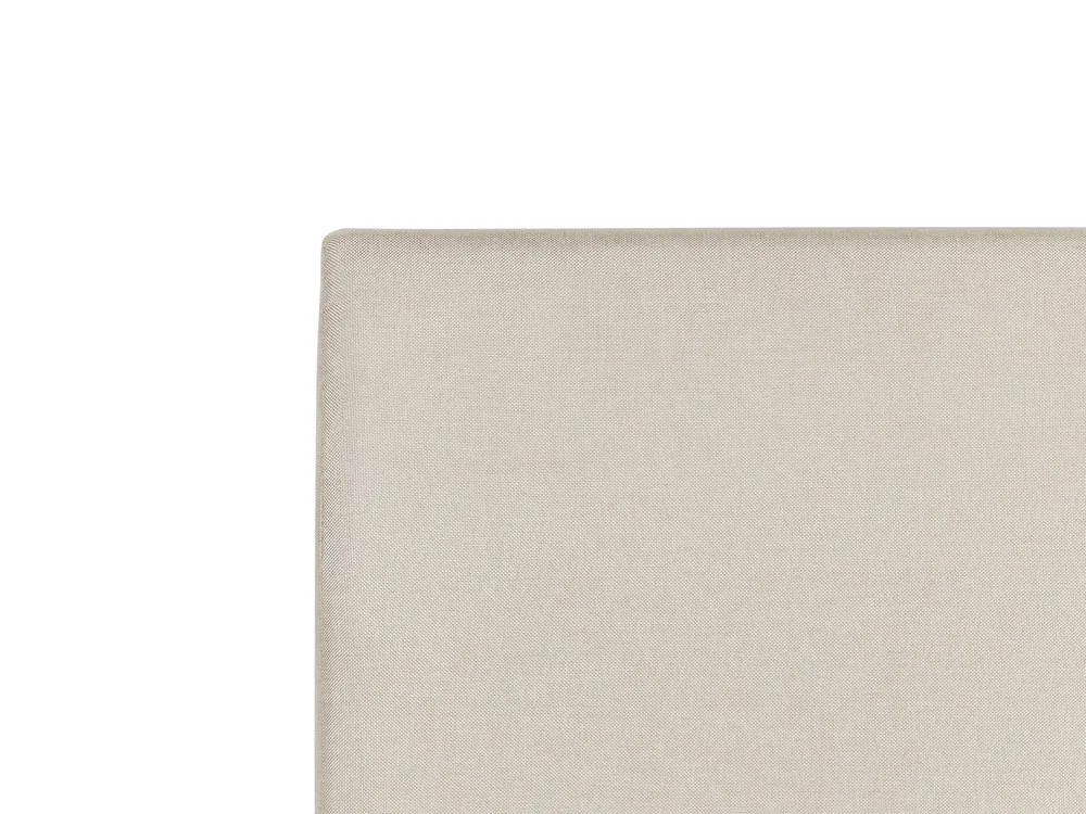 Bett mit Stauraum ORBEY Stoff Hellbeige 140 x 200 cm_906917